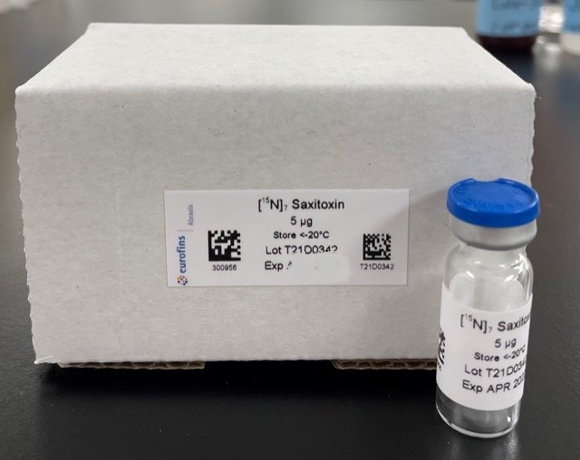 15N labeled saxitoxin standard available from Eurofins Abraxis