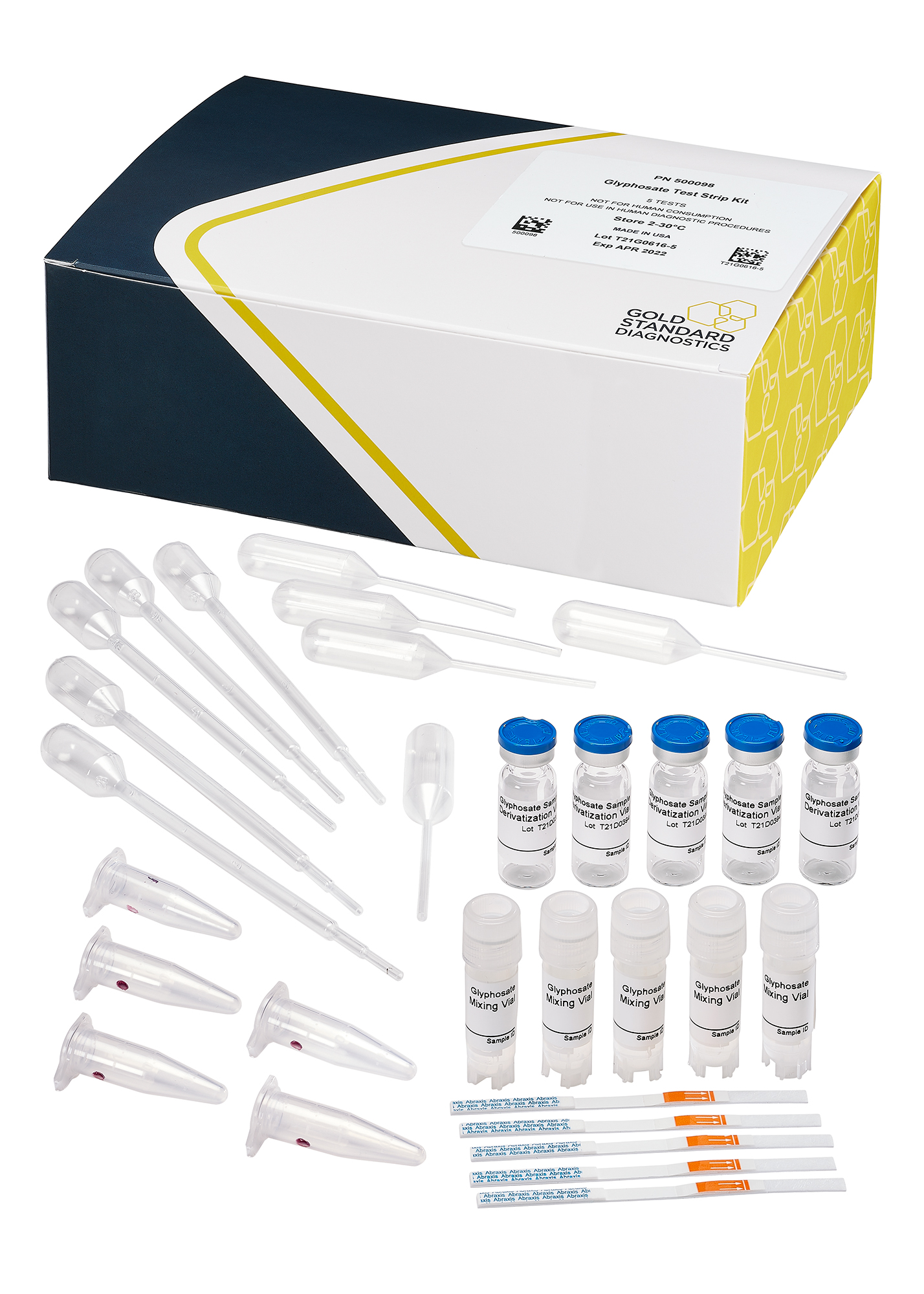 ABRAXIS® Glyphosate, Dipstick, 5-test