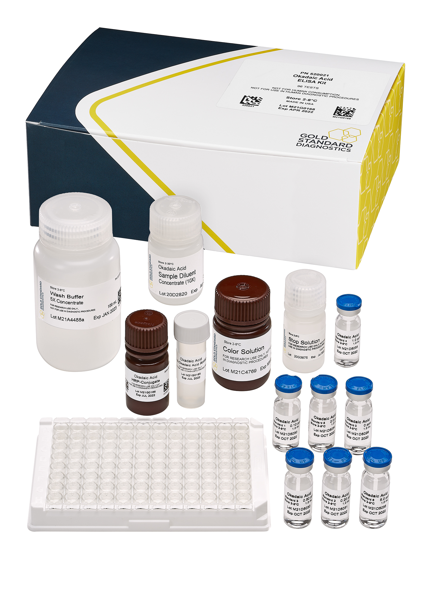 ABRAXIS® Okadaic Acid (DSP) (EC 2002/225 Compliant), ELISA, 96-test