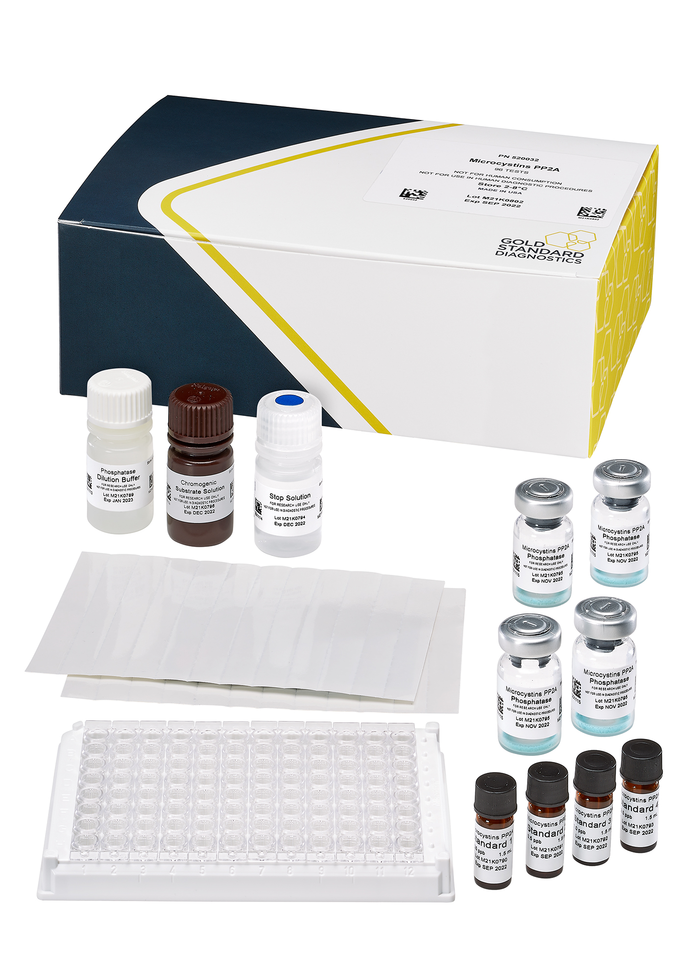 Microcystins/Nodularins PP2A (EPA ETV), Plate, 96-test