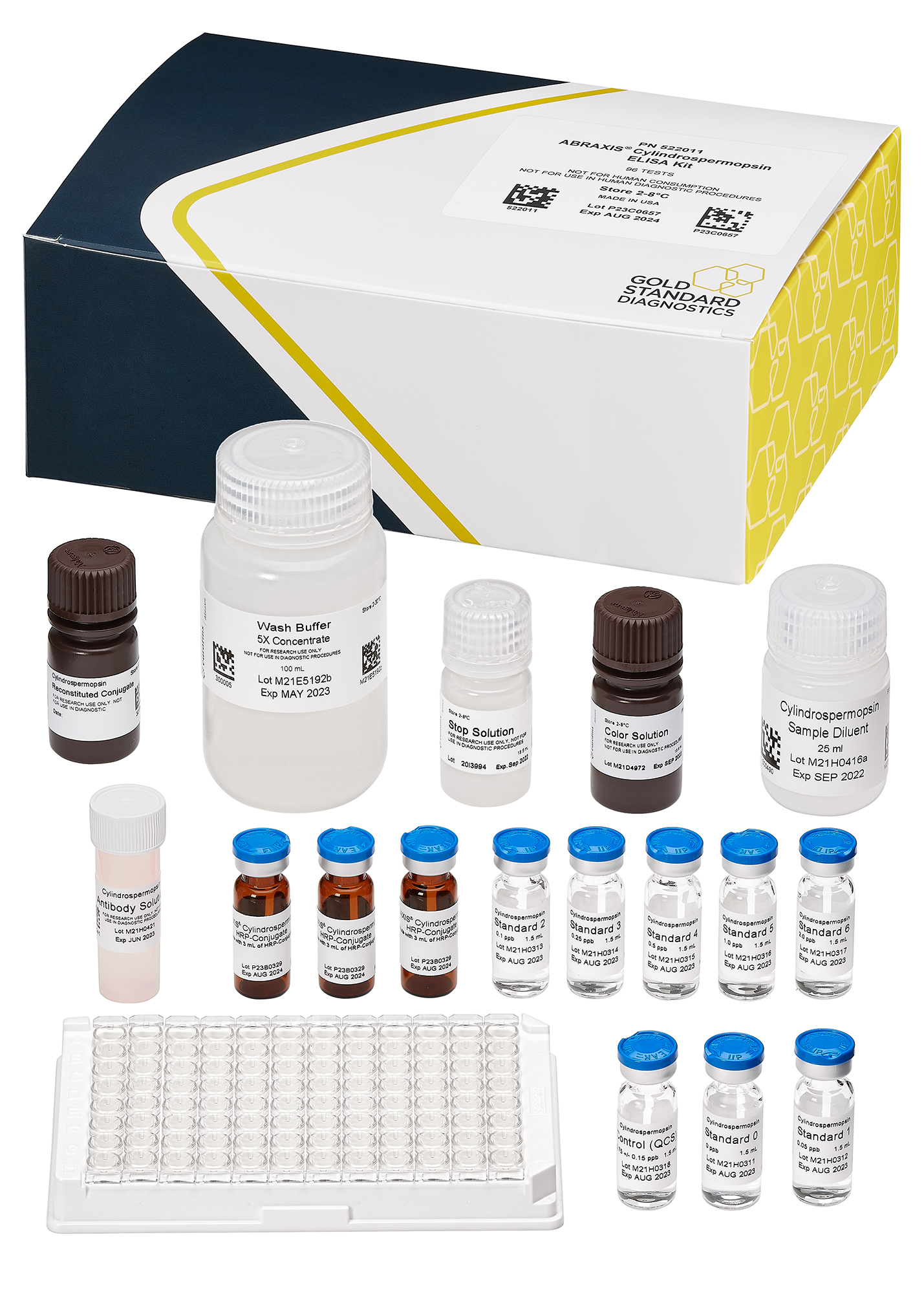 ABRAXIS®  Cylindrospermopsin, ELISA, 96-test