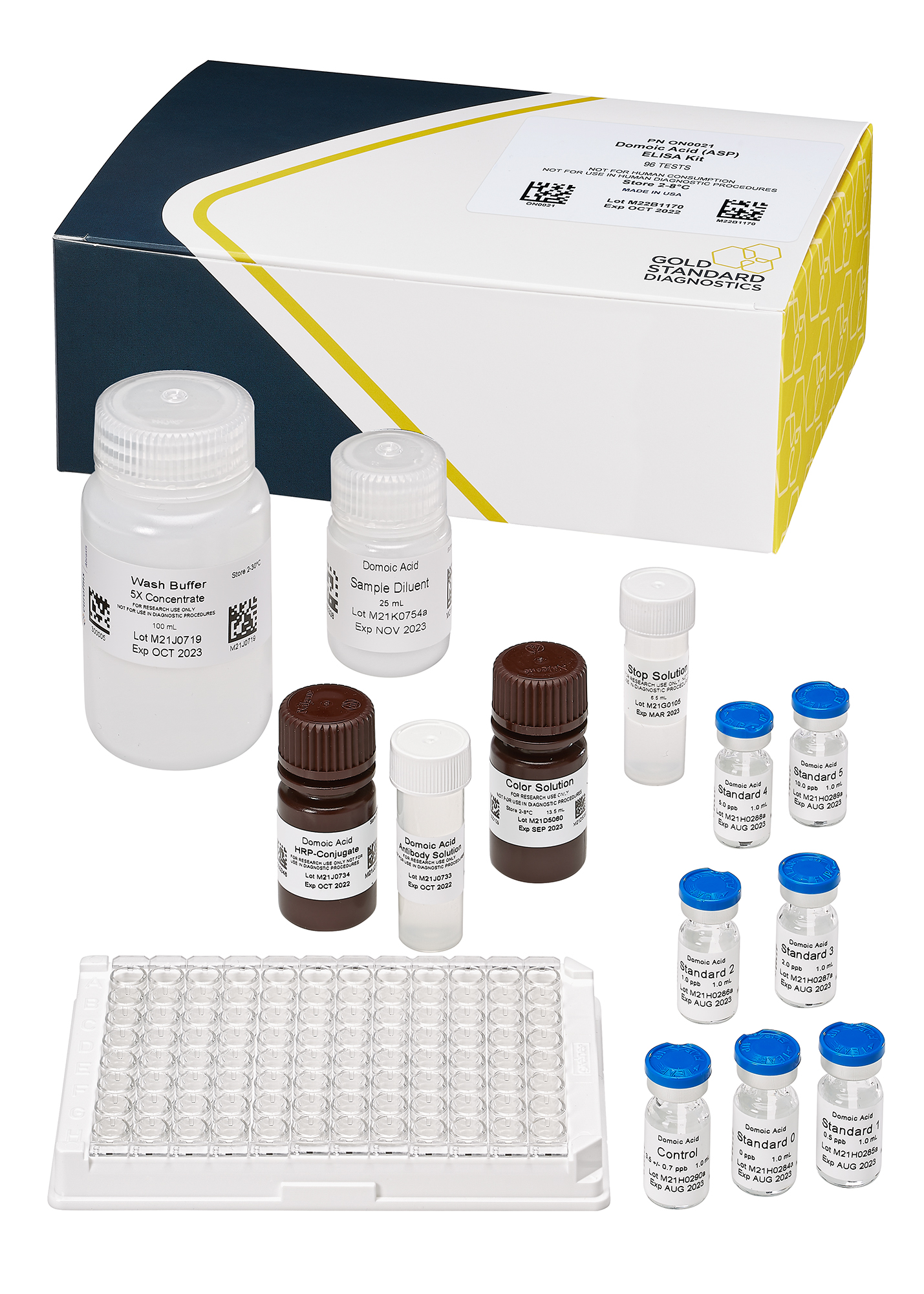 ABRAXIS® Domoic Acid (Onsite Technologies), ELISA, 96-test