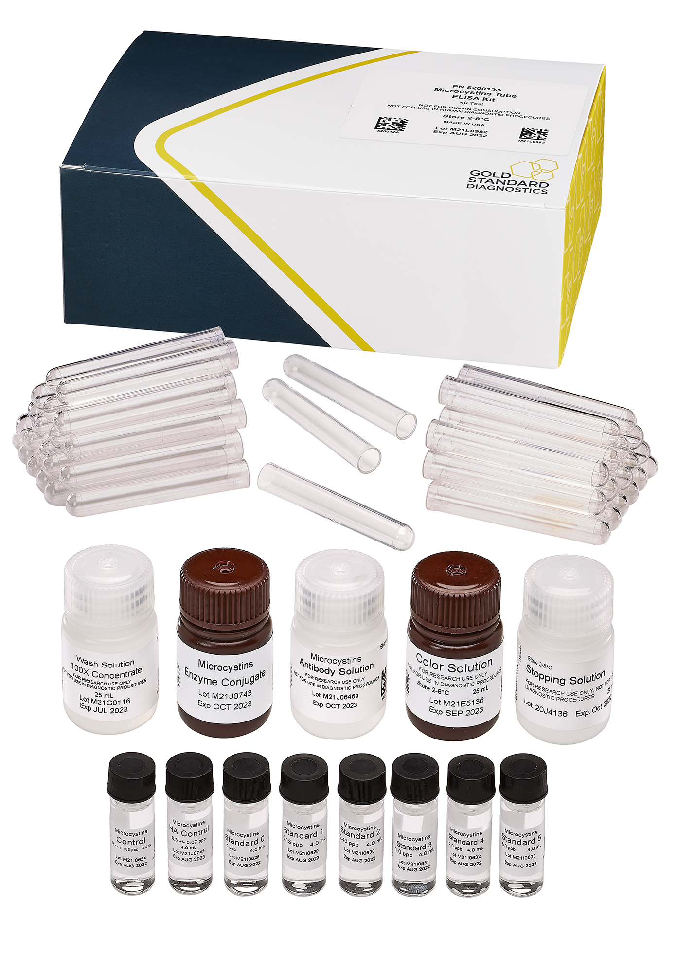 ABRAXIS®  Microcystins, Coated Tube ELISA, 40-test