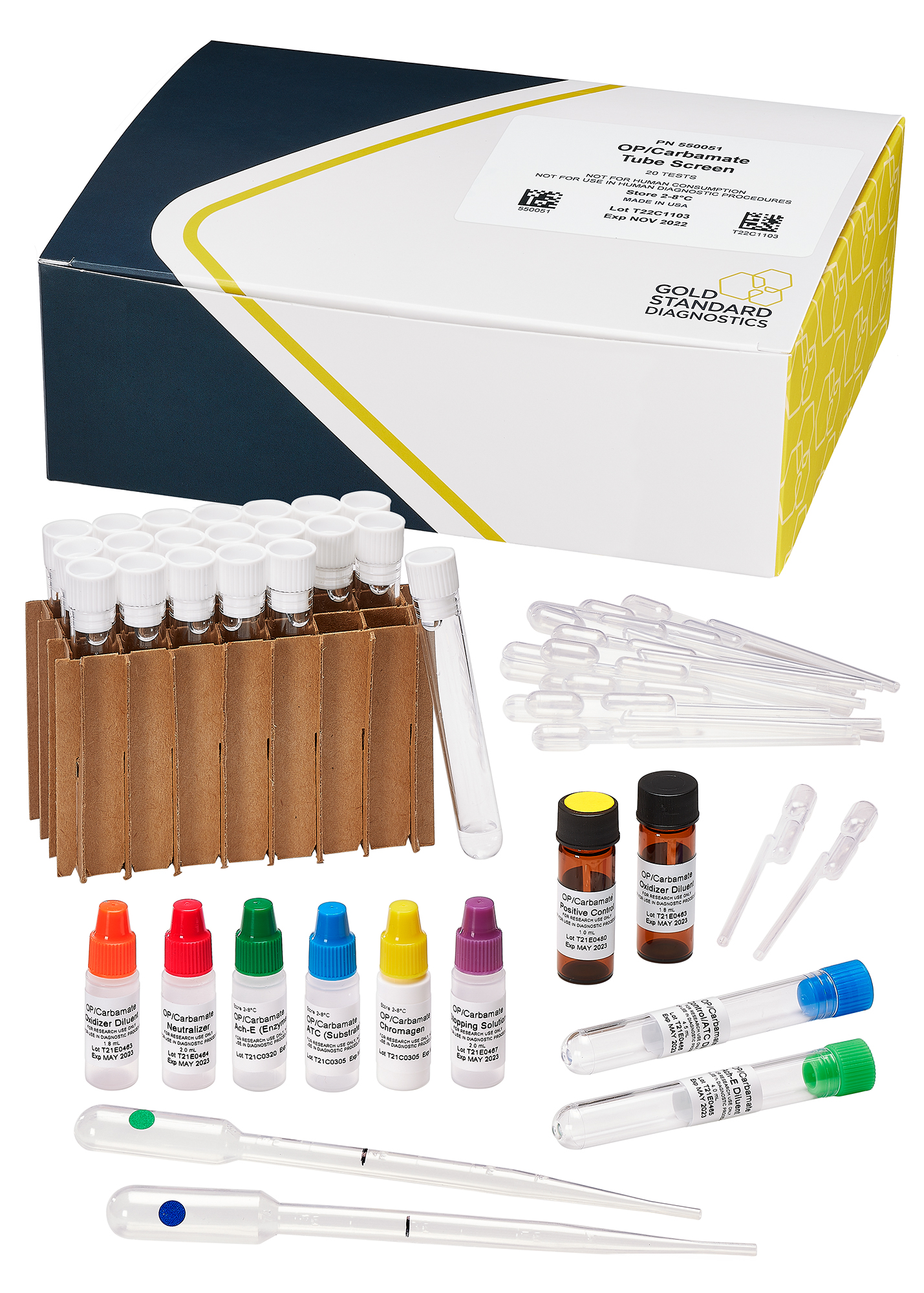 ABRAXIS® Organophosphate/Carbamate (OP/C), Tube, 20-test