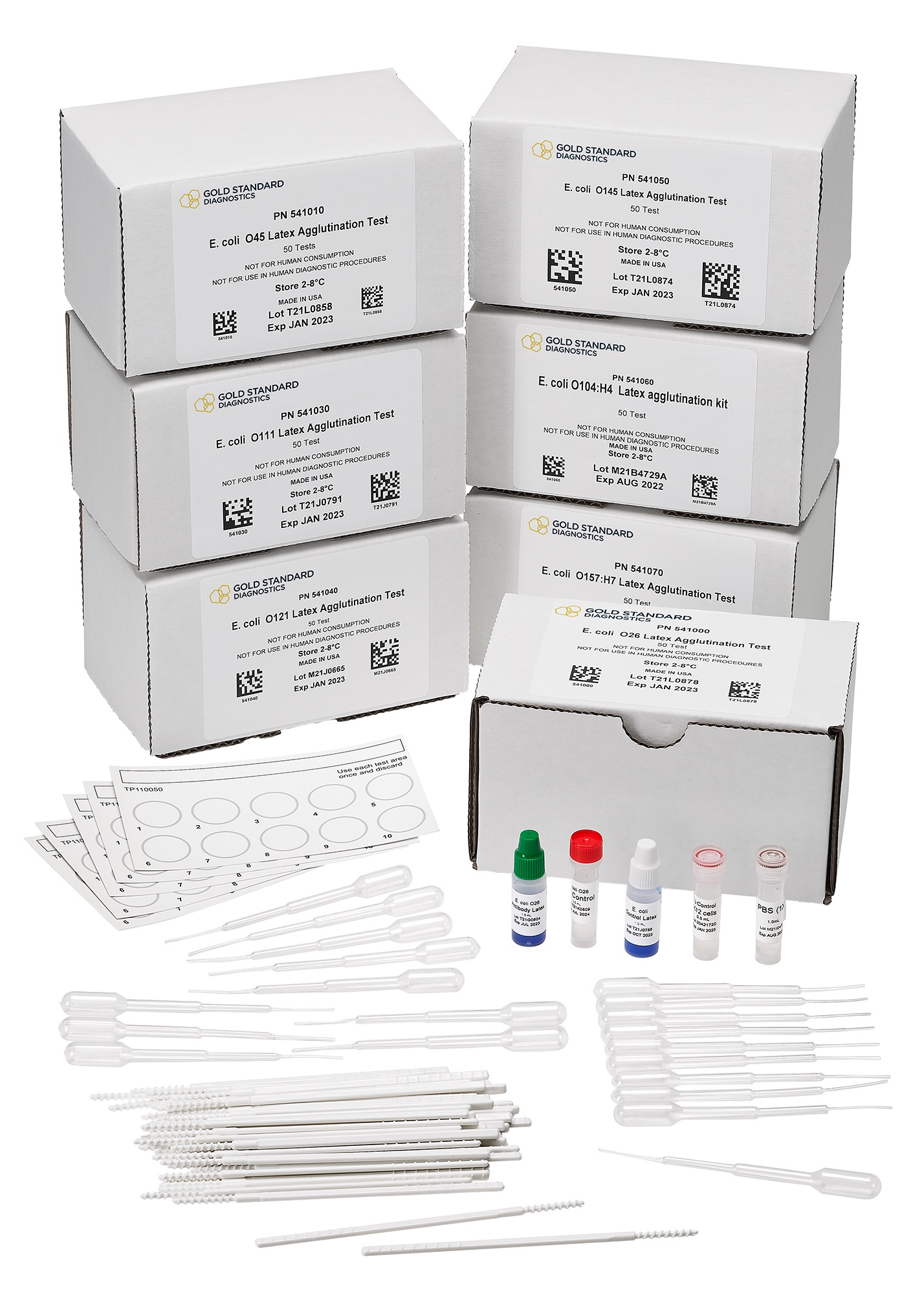 E. coli O26  USDA FSIS MLG 5B.04, Latex Agglutination Test (LAT), 50-test