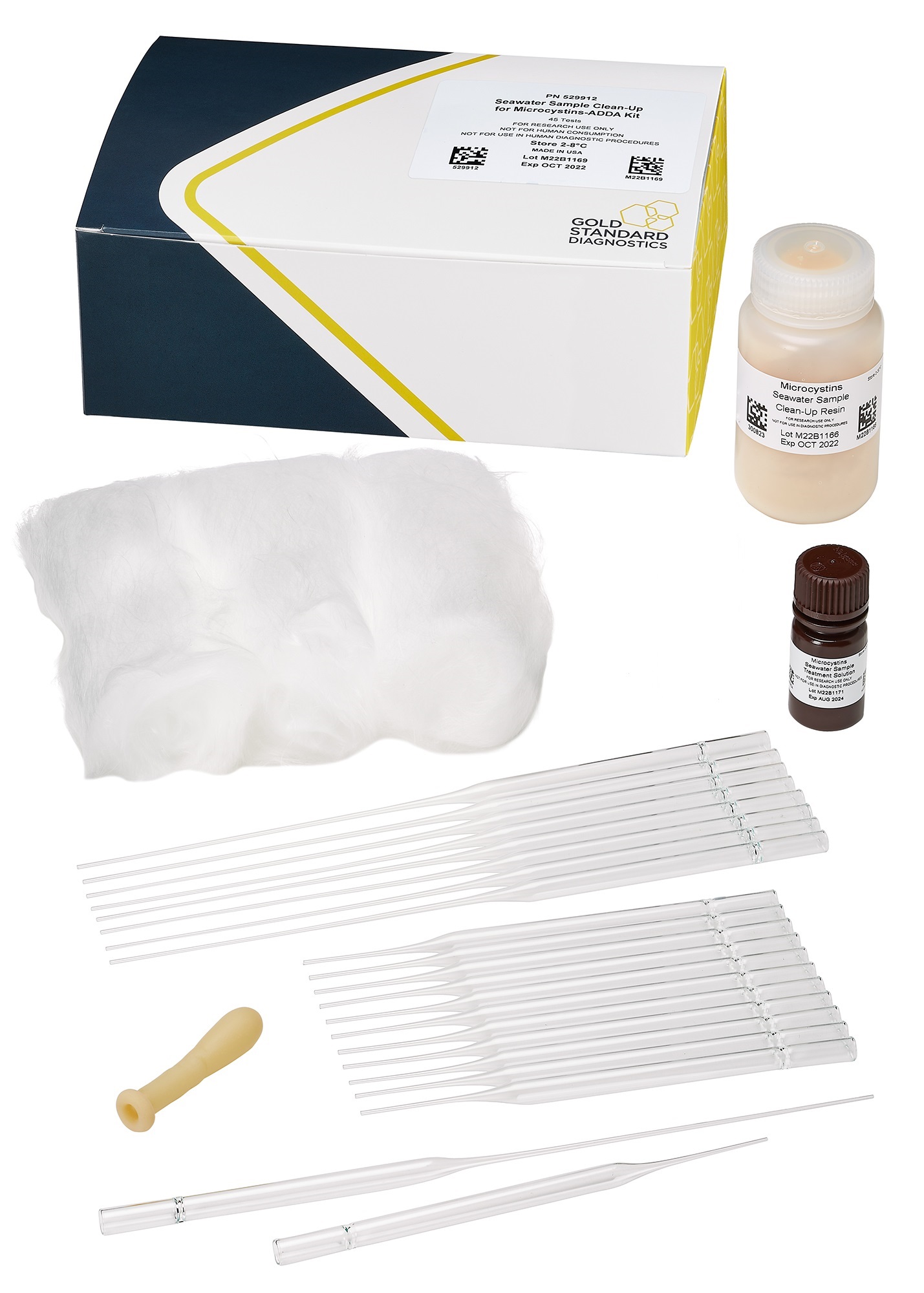 ABRAXIS® Microcystins/Nodularins (ADDA) (EPA ETV), Seawater Clean Up Kit, 45-test